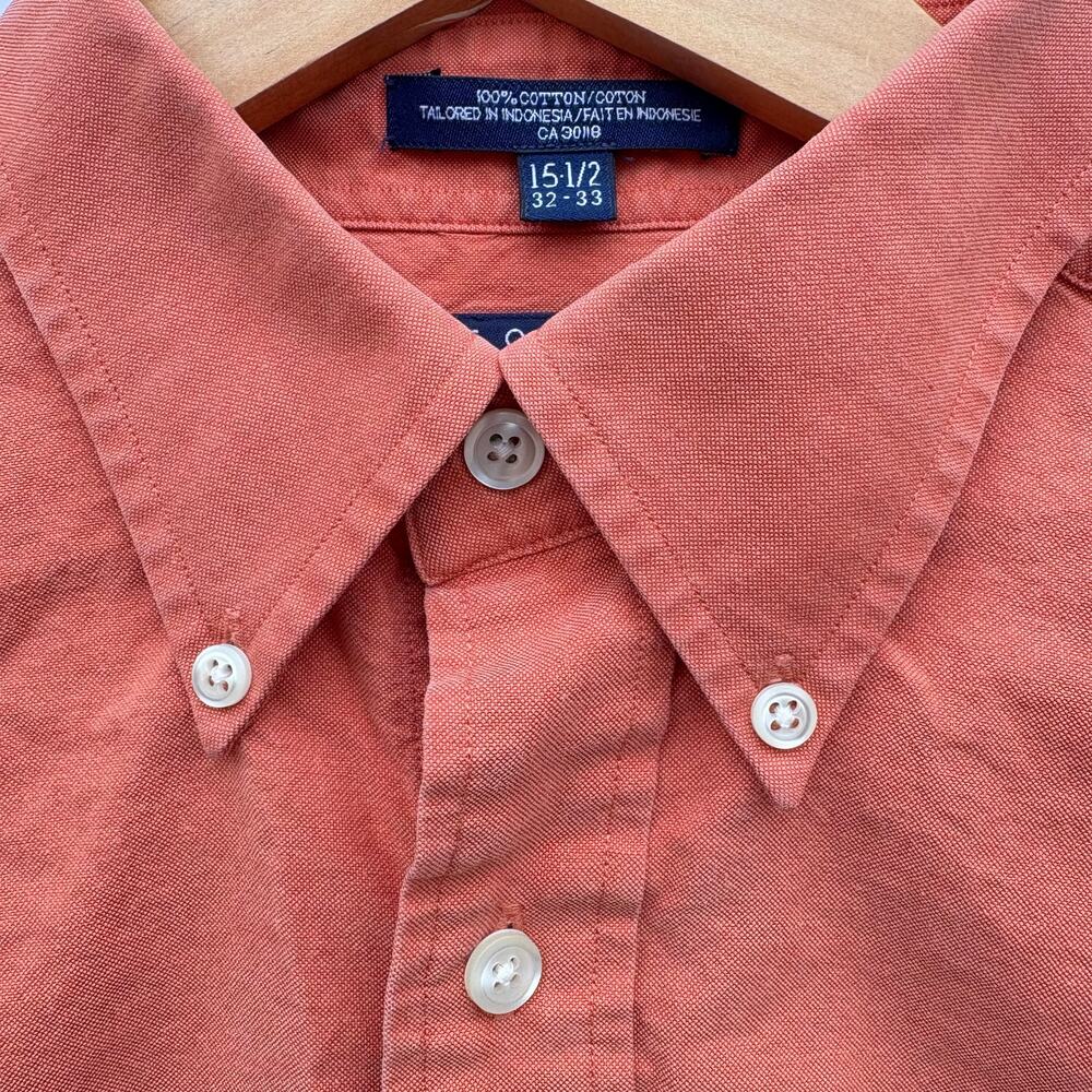 Vintage Tommy Hilfiger Button Down Shirt 100% Heavy Cotton Size 15.5 | 32-33 | M - Picture 3 of 8